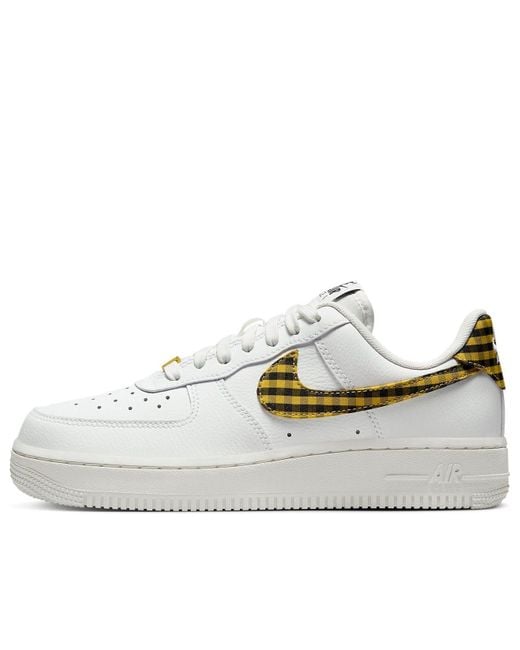 Nike White (Wmns) Air Force 1 Low '07 'Gingham'