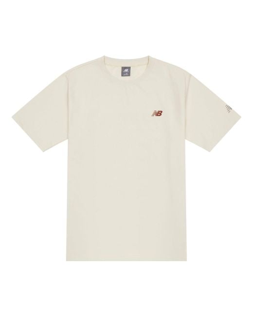 New Balance White Hypersports Logo T-Shirt 'Cream'