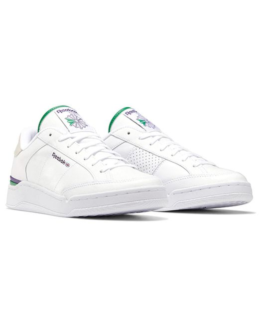 Reebok White Ad Court Skate Shoes for men