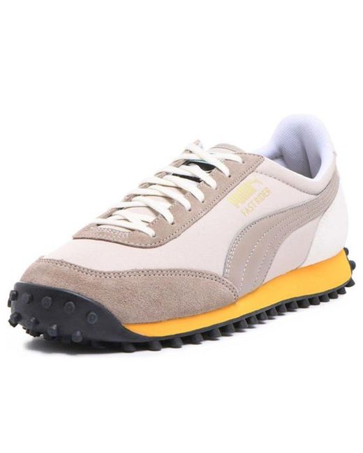 PUMA White Fast Rider Low for men