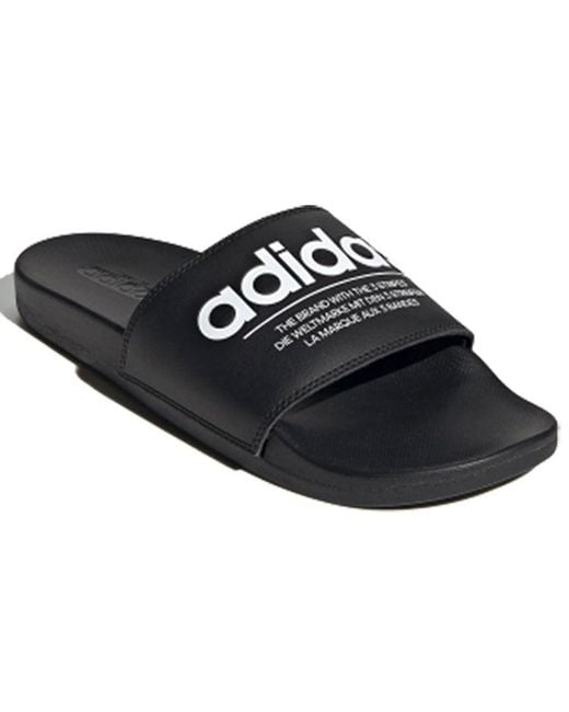 Adidas Black Adilette Comfort for men