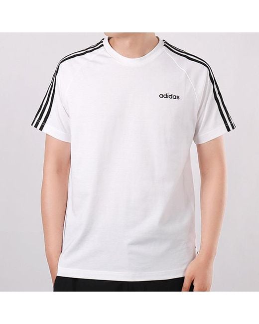 Adidas White Sports Breathable Short Sleeve for men
