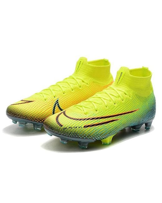 Nike Yellow Mercurial Superfly 7 Elite Mds Fg 'Lemon Venom Aurora' for men