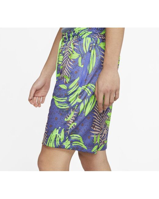 Nike Blue As J Jumpman Knit Aop Short Rush for men