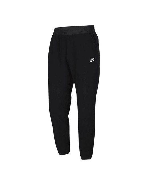 Nike Black Sportswear Fleece Polar Fleece Stay Warm Long Pants for men