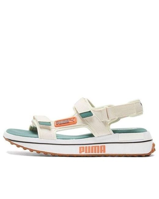 PUMA White Future Rider Sandal for men