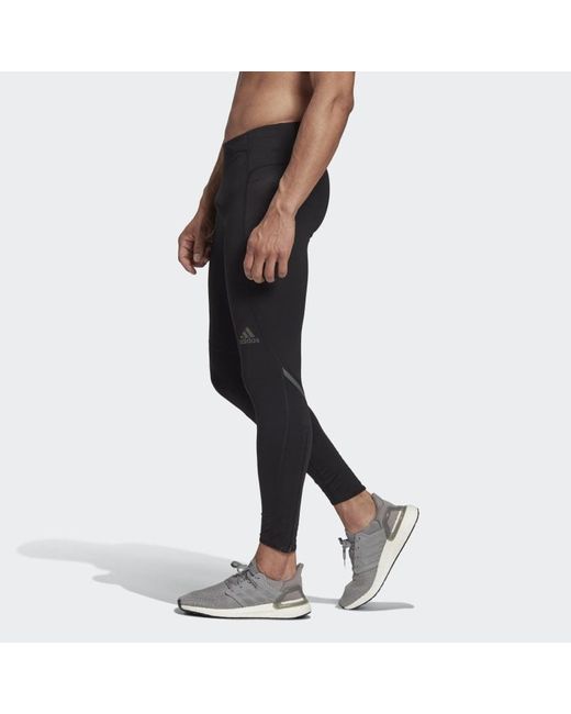 Adidas Black Tight Running Training Sports Gym Pants for men