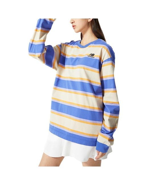 New Balance Blue Classic Long Sleeve Tee