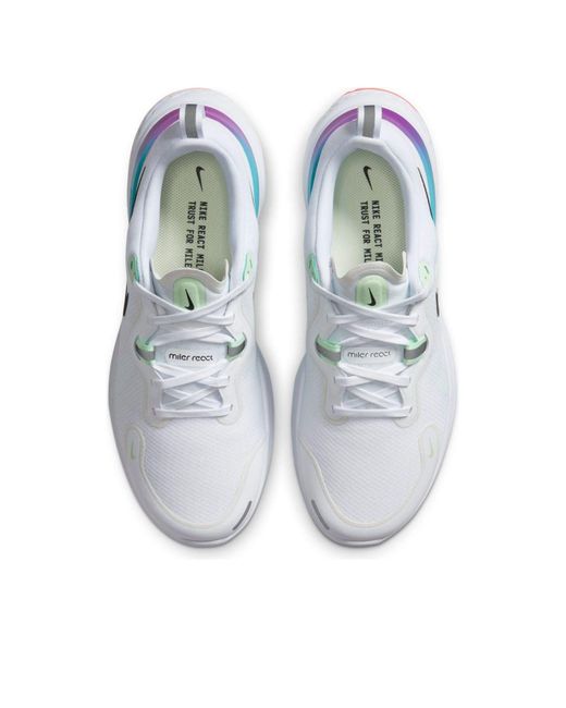 Nike White React Miler 'Ombre' for men