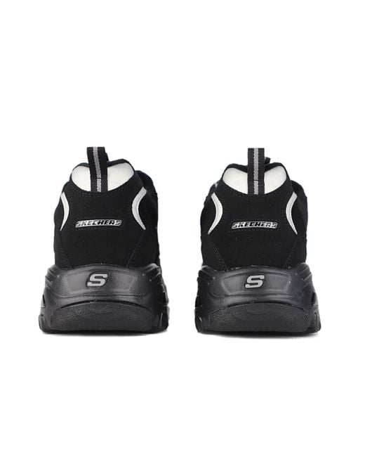 Skechers Black D'Lites Low-Top Running Shoes for men