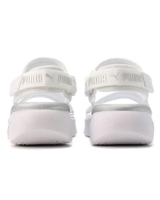 PUMA White (Wmns) Sportie Sandal Metallic'