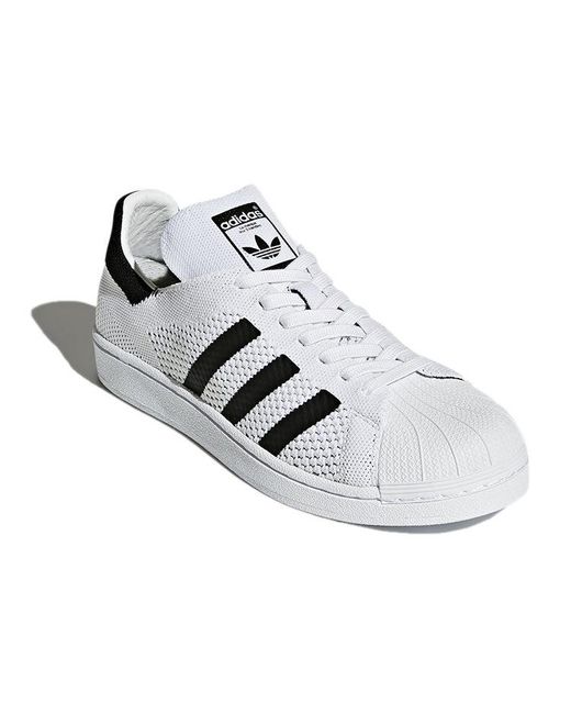 Adidas White Originals Superstar Primeknit for men