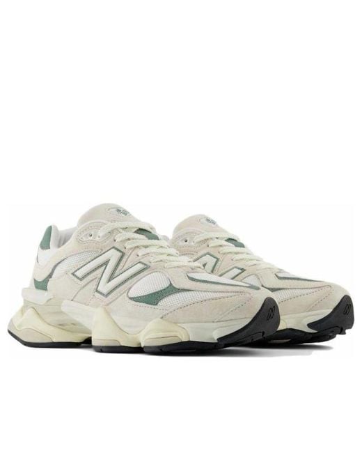 New Balance White 9060 'Linen Dark Juniper' for men