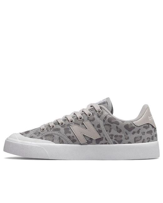 New Balance Gray Pro Court Retro Low Tops Casual Skateboarding Shoes for men