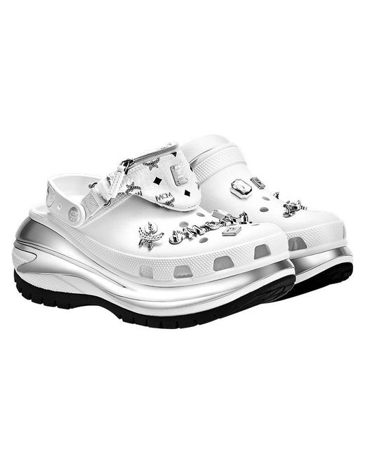 CROCSTM White X Mcm Mega Crush Clogs