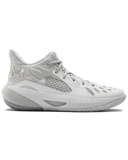 Under Armour White Hovr Havoc 3 Metallic' for men
