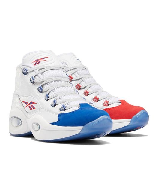 Reebok Blue Question Mid 'Double Cross' for men