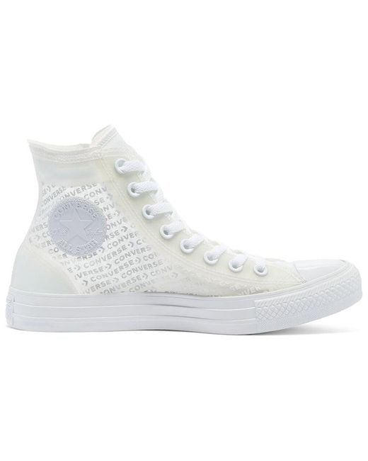 Converse Gray Chuck Taylor All Star High 'Translucent' for men