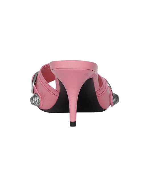 Balenciaga Pink Cagole Mules