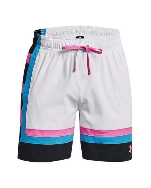 Under Armour Blue Baseline Woven Shorts for men