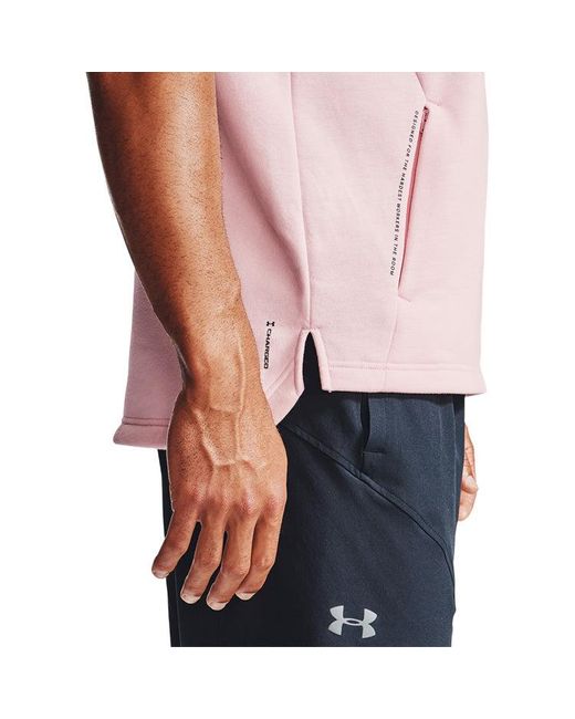 Under Armour Pink Sleeveless Fleece Versatile Jumper for men