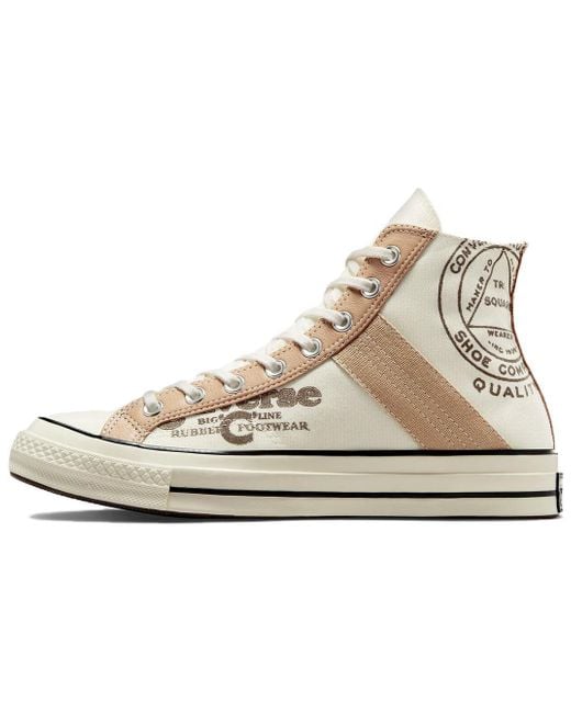 Converse Natural Chuck 70 Leather Overlay High 'Egret Champagne'