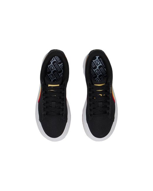PUMA Blue (Wmns) Suede Mayu Prism Low Tops Thick Sole Skateboarding Shoes