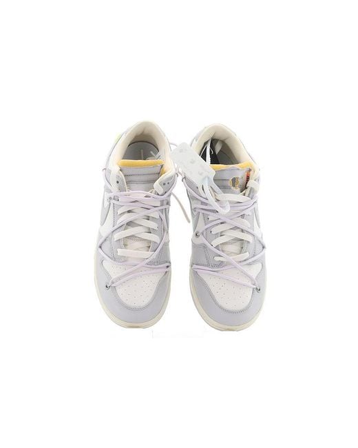 Nike White X Off- Dunk Low 'Lot 49 Of 50' for men
