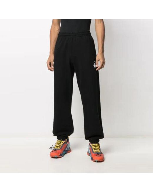 Off-White c/o Virgil Abloh Black Fw21 Adornment Sports Pants/Trousers/Joggers for men