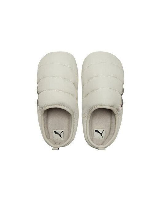 PUMA Gray Scuff Slippers 'Oatmeal' for men