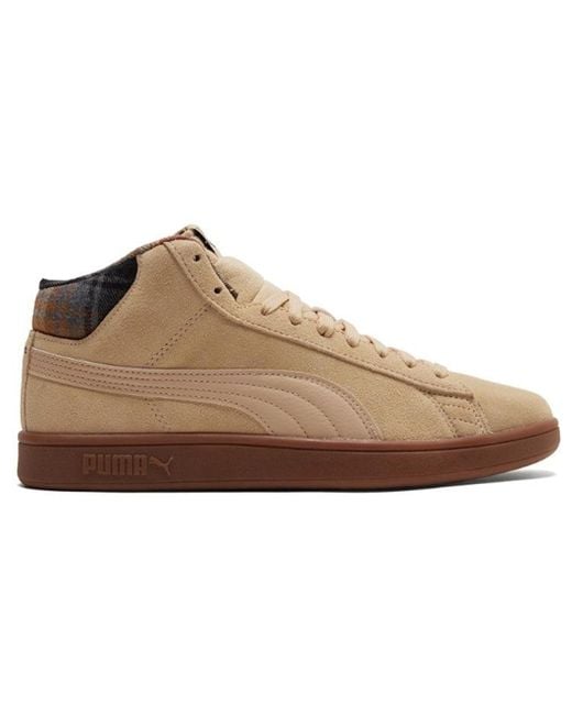 PUMA Brown Smash V2 Mid Wtr 'Plaid for men
