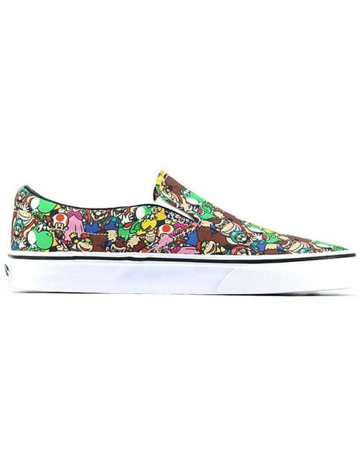 Vans Blue Nintendo X Classic Slip-On 'Super Mario Bros' for men