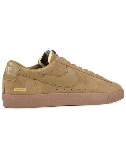 Nike Brown X Supreme Sb Blazer Low Gt 'Golden' for men