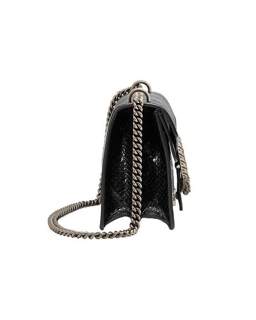 Gucci Black (Wmns) Dionysus Leather Single Shoulder Bag Medium