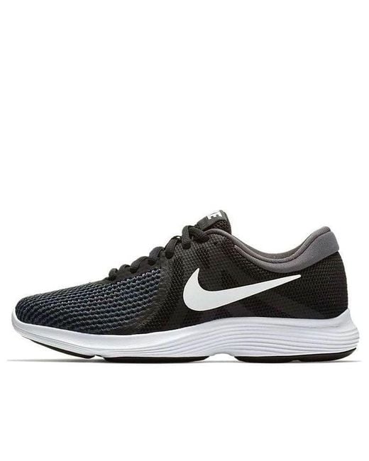 Nike Black Revolution 4 Running Shoe for men