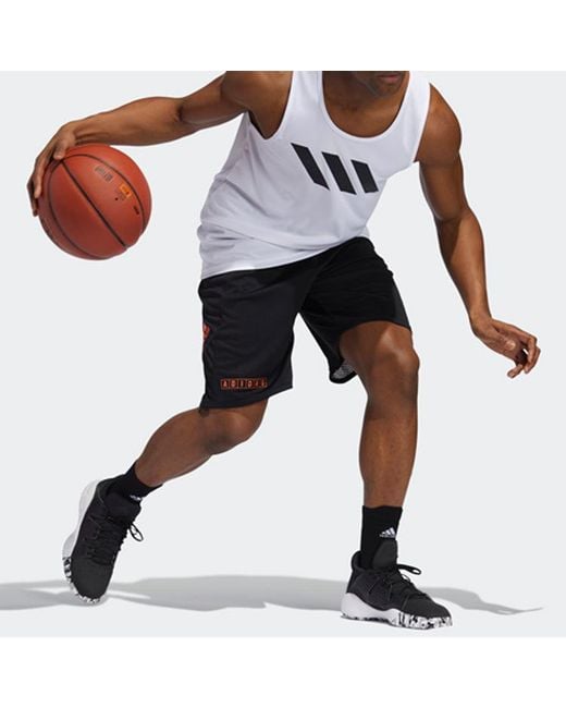 Adidas Black Gu P Bounce Basketball Shorts For for men