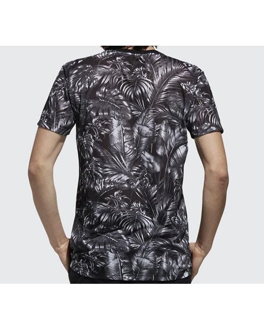 Adidas Black Neo Sports Breathable Training Running Round Neck Short Sleeve for men