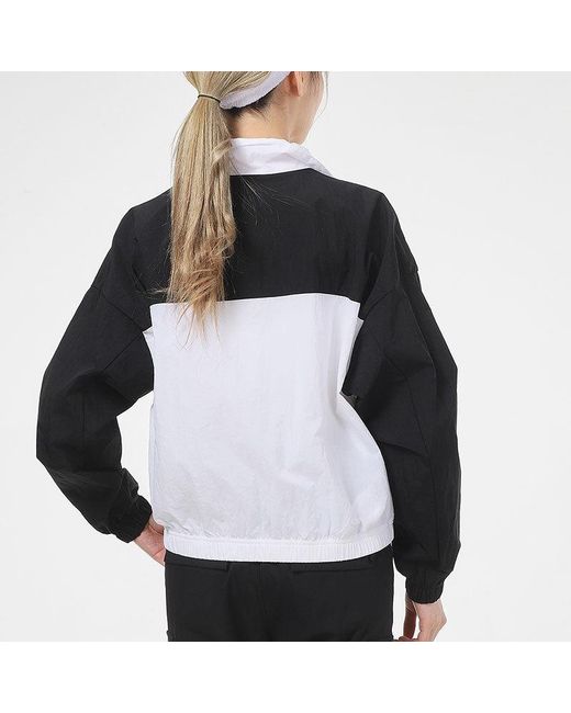 Nike Black (Wmns) Embroidery Logo Stand Collar Jacket