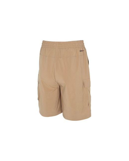Adidas Natural Neo Casual Sports Woven Cargo Shorts for men