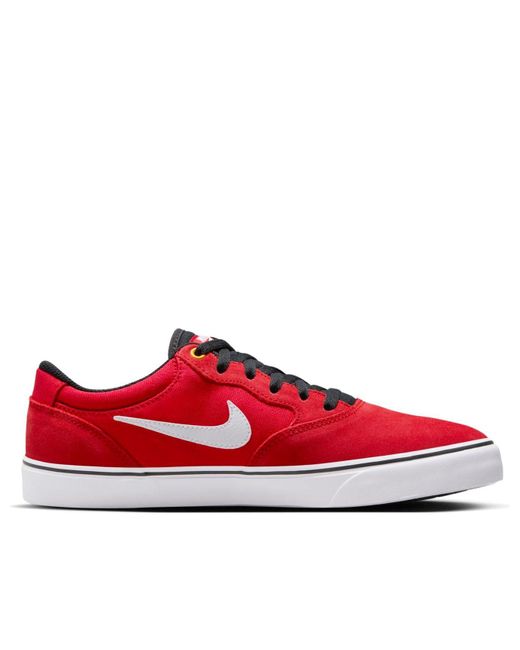 Nike Red Sb Chron 2 Skate Shoes 'University' for men