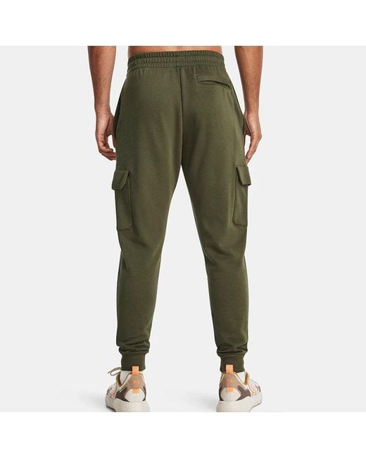Under Armour S Rival Fleece Cargo Jogger Marine Od Green Xxl, for men