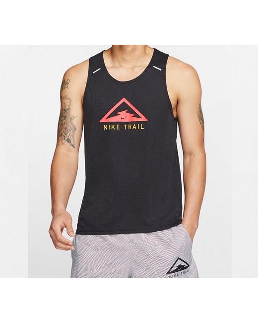 Nike Black Rise 365 Trail Dri-Fit Running Vest for men