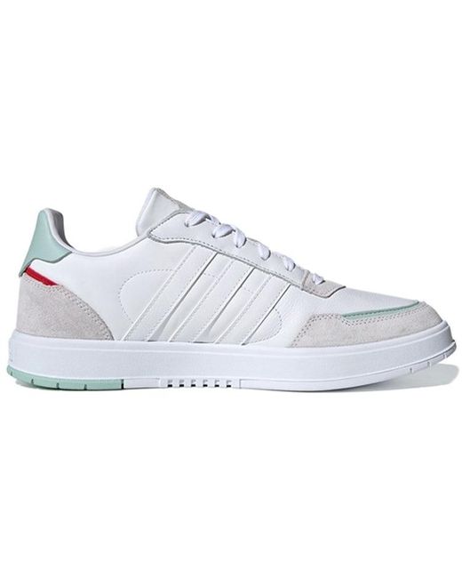Adidas White Neo Courtmaster Skate Shoes for men