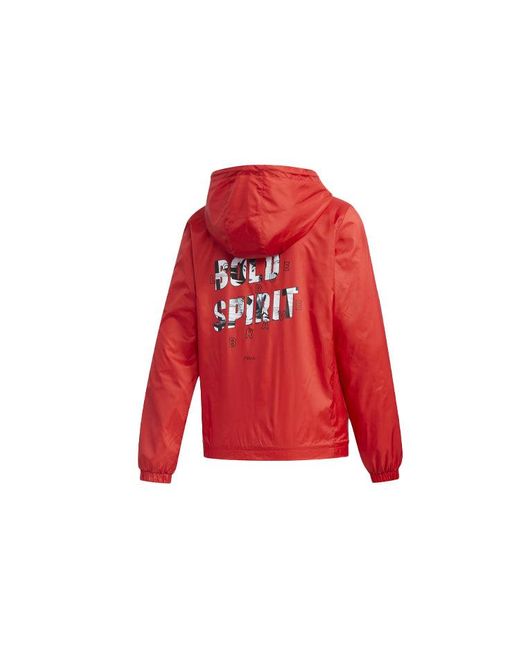 Adidas Red (Wmns) Neo X Hua Mulan Printing Jacket