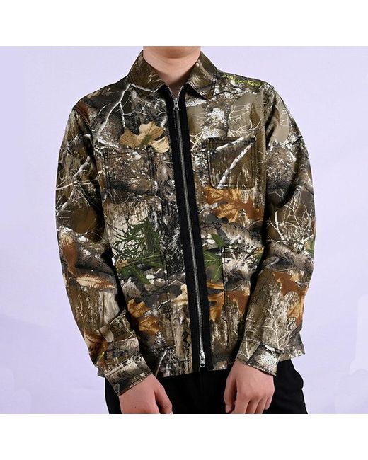 Converse Green Full-Page Print Jacket Camouflage for men