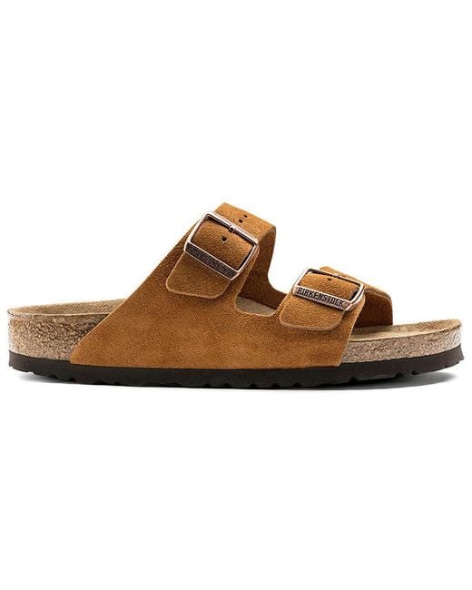 Birkenstock Brown Arizona Series Cowhide Suede Light Version Sandals for men