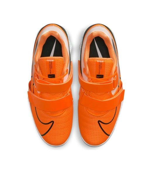 Nike Orange Romaleos 4 'Total' for men