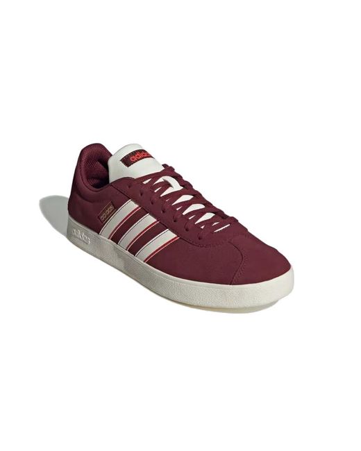 Adidas Purple Vl Court Lifestyle Skateboarding Suede Shoes for men