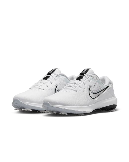 Nike White Victory Pro 3 Wide Golf Shoes for men