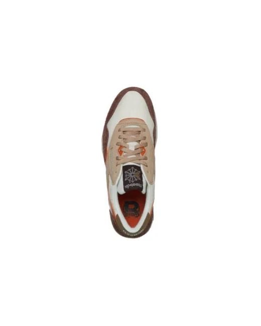 Reebok White Classic Nylon Vintage 'Mahogany Terracotta' for men